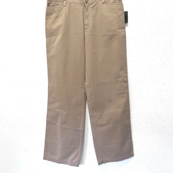 Liz Claiborne Audra Beige Wide-Leg Pants 12 - Picture 7 of 7